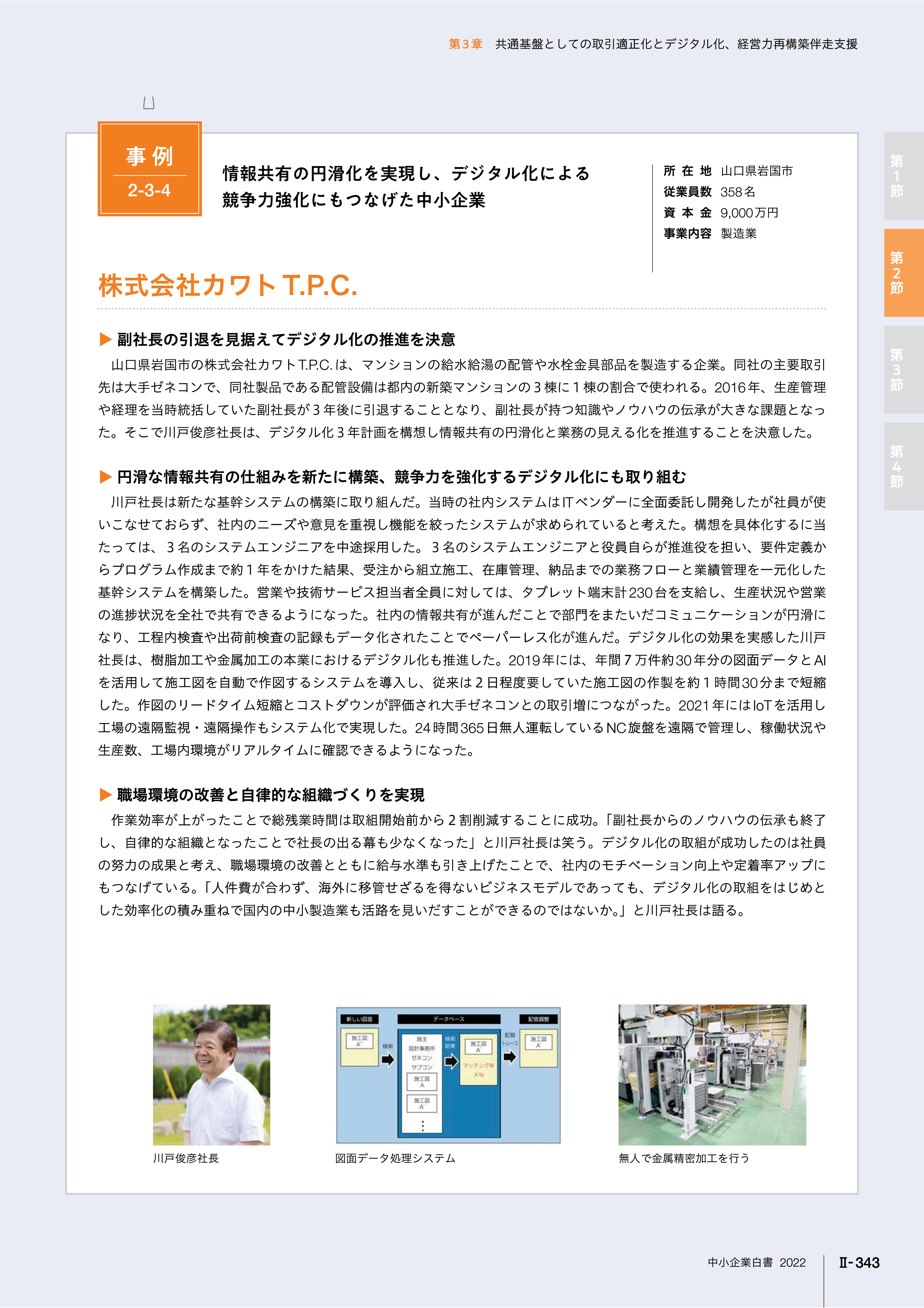 中小企業白書　カワト